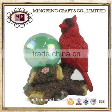 Cheap Personalized Solar Light Resin Bird Garden Decoration