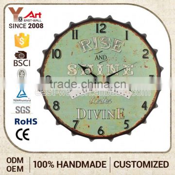 Hot Product Personalized Design Custom Shape Printed Beer Cap Arab Wall Clock