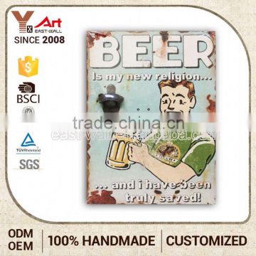 Unique Design Oem Production Vintage Style Ring Beer Bottle Opener Pen