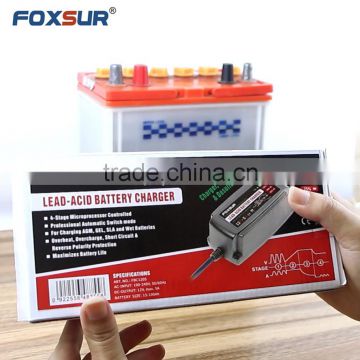 100-240VAC input fully automatic Lead Acid Battery Charger,12V 4A Mini Car Battery Charger, auto battery charger