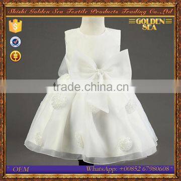 Custom Made Sleeveless wholesale wedding puffy kids princess dress