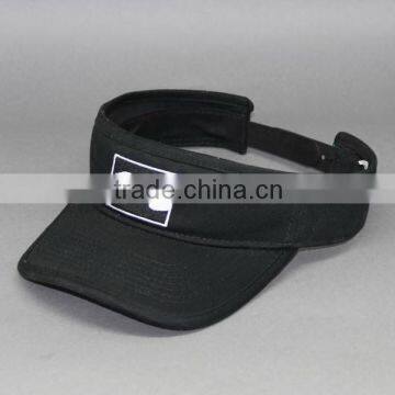 FASHION EMBROIDERY SANDWISH BLACK SUN VISOR BASEBALL CAP SHANGHAI