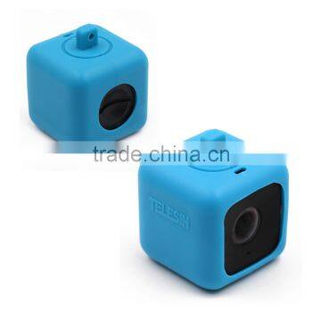 TELESIN Bumper Pendent Case for Polaroid CUBE,CUBE+ Action Lifestyle Cameras with Necklace Lanyard and Removeable Clip