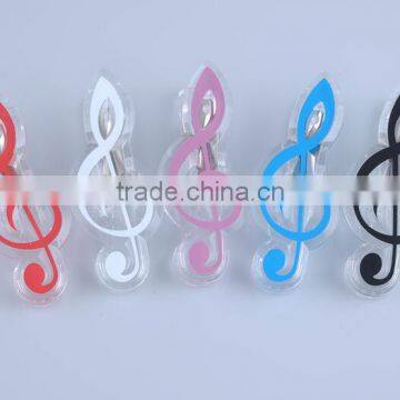 Factory Wholesale Colorful Music Note Symbols Clips