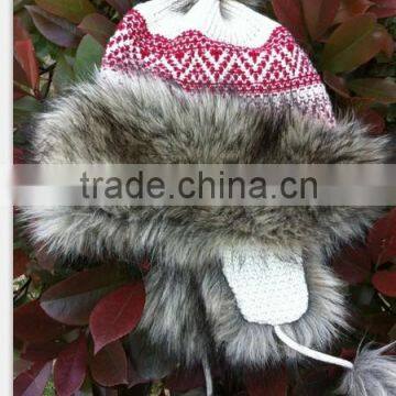 Knitting Winter Hat With Fur photo-2