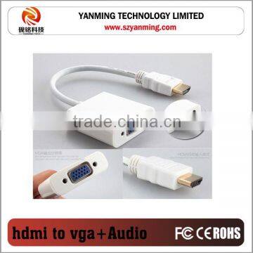 Hdmi to Vga Adapter Cable With Audio Cable for Mac
