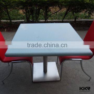 brilliant blue square table tops 600*600mm small size tables