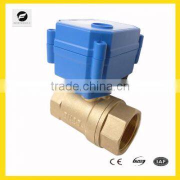 High quanlity CWX-15N full port DN25 Brass electric motorized ball valve ADC9/24V DC5V AC220V low current