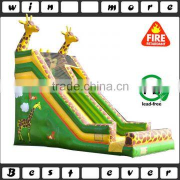 big inflatable dry slide, commercial cheap kids animal toy slide prices for sale