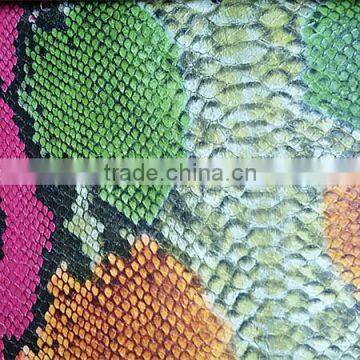 2016 new skin PVC/PU leather for bag, wallet,elastic smooth fashionable animal print fabric for handbags, black crocodile strap