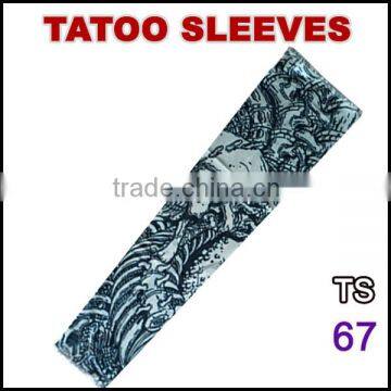 TS67 Favorites Compare 92% nylon and 8% spandex multi colors fake logo tattoo sleeves