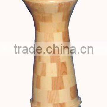 wooden vase