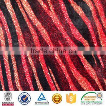 hot sale velour printed terry cloth fabric