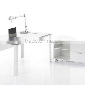 Simple white office table