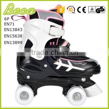 Wholesale alibaba adjustable pink quad speed skates for kids