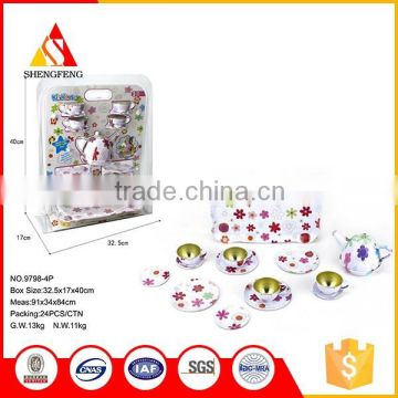 Promotional cheap white tea set tea set kids