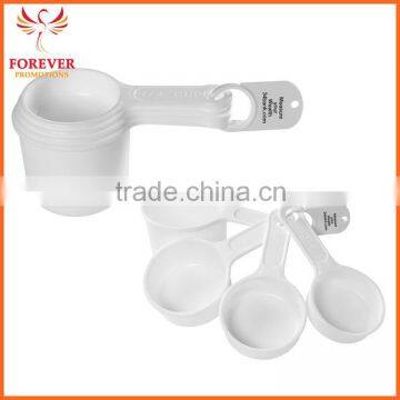 Wholesale Chinese Supplier Plastic Functional Measuring Cups 4sets Measuring Spoon