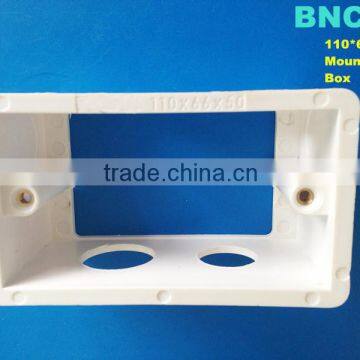 White Plastic Wall Mounting Box For AU/US Standard Home Light Switch