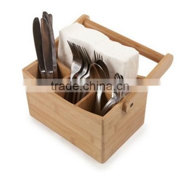 small bamboo box with handle