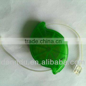Auto retractable telephone cable