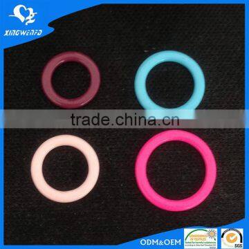 Colorful nylon powder coated bra metal ring