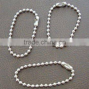 nickel plated ball chain for garments decoration