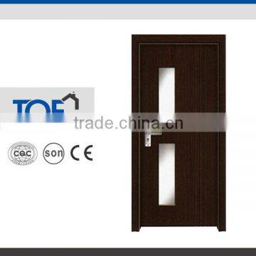 2016 factory supply new product PVC Coating DOOR With buildin glass Size 2000*800*40mm