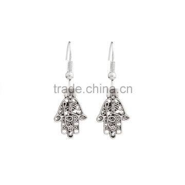 Palm Drop Dangle Earring Unique Design Statement Earring