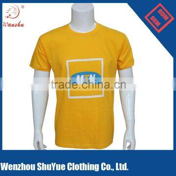 Custom wholesale organic cotton dry fit t shirt printing