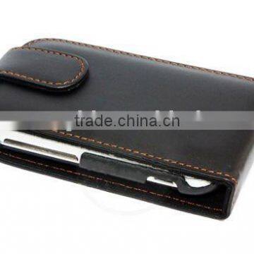 For HTC wildfire S FLIP LEATHER CASE