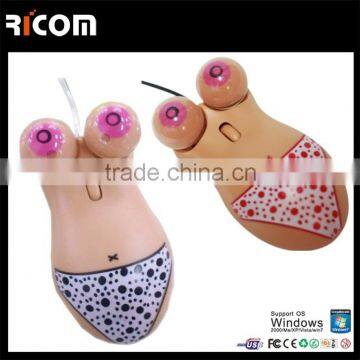 novelty sexy gift mouse,Wired optical computer mouse for laptop and desktop --MO7064---Shenzhen Ricom