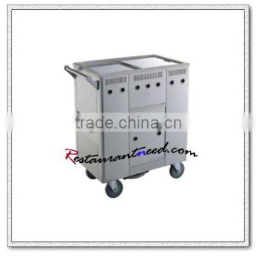 S101 Gas Stainless Steel Kitchen Trolley Rice Noodles Roll Cart