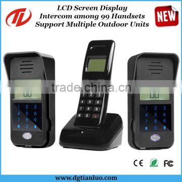 2..4GHz Coded Unlock Keypad Door Access Control Wireless Interphone System