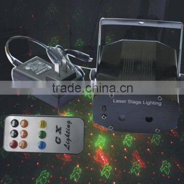 Double Heads for Mini Laser Light 150mW of Red&Green with Remote