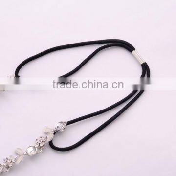 Fairy Girls Flower Silver Crystal Metal Hair Chains Elastic Band Hair Accessories 2016 photo-6