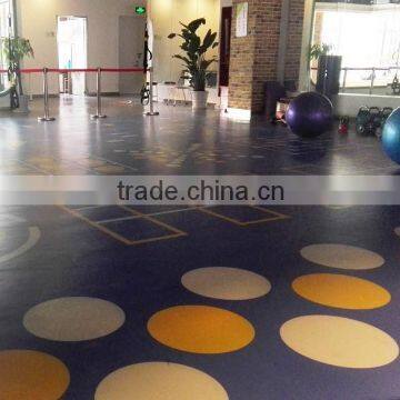 Plastic Type and Simple Color Surface Treatment dancing hall pvc dance floor
