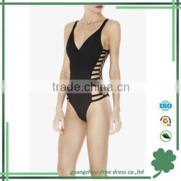 High fashion cutout girls conservative bandage bikini