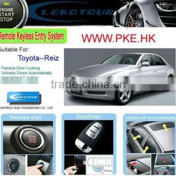 Passive Keyless Entry PKE Remote Start Push Button Start Engine with Auto Car Alarm System for Toyota Reiz