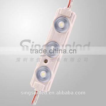 2015 hot sell 2835 led module with lens waterproof white color ABS injection 2835 led module