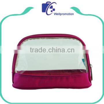 Customized Zipper Transparent PVC Cosmetic Bag for Travelling photo-2
