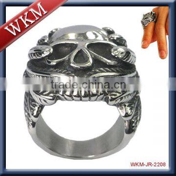 Year 2016 New Design Cheap Stainless Steel Skull Ring