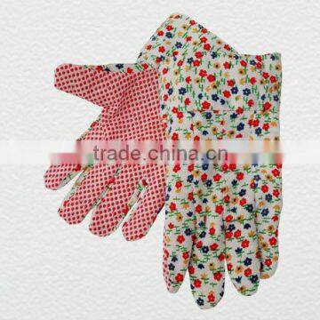 Economy Women's PVC Polka Dotted Garden Glove