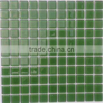 Cheap Green Crystal Glass Mosaic Tile Sheets