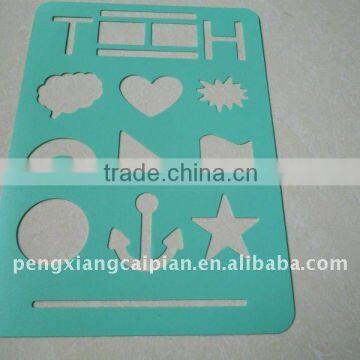 plastic drawing stencil/painting stencil