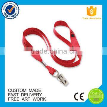 Promotion sublimation eco-friendly custom lanyard with clip