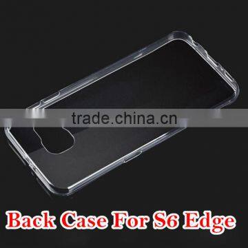 blank phone case transparent TPU Case for samsung galaxy S6 edge