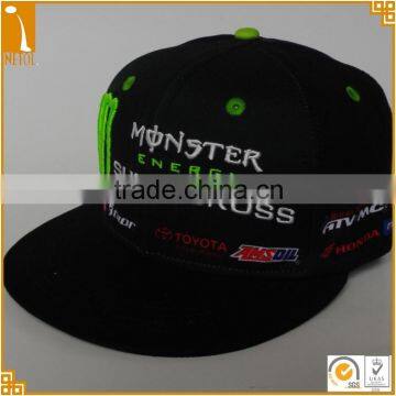 Custom brand 6 panel 3D embroidered & printed snapback caps