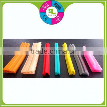 silicone rubber foam seal strips for protecting car window door edge