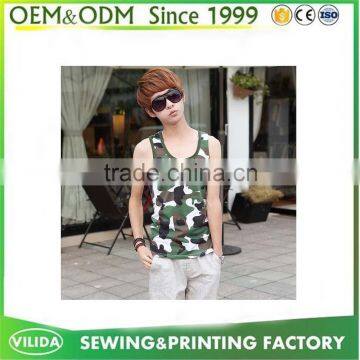 Manufacturer Custom Camo Tank Top,Man Tank Top,Workout Tank Top for Sale