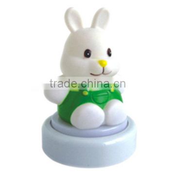 rabbit push night lamp bedroom touch night light